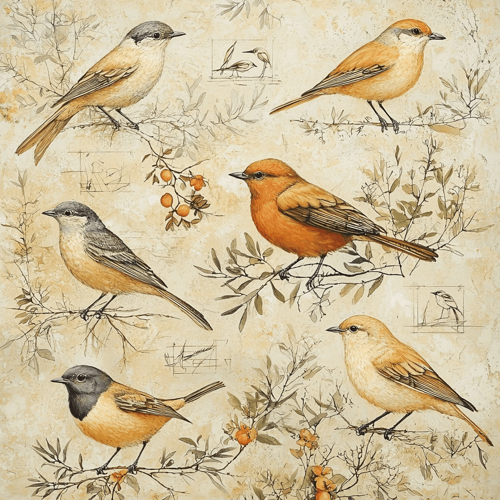 Leonardo Da Vinci Inspired Flight Of The Feathered Number Painting