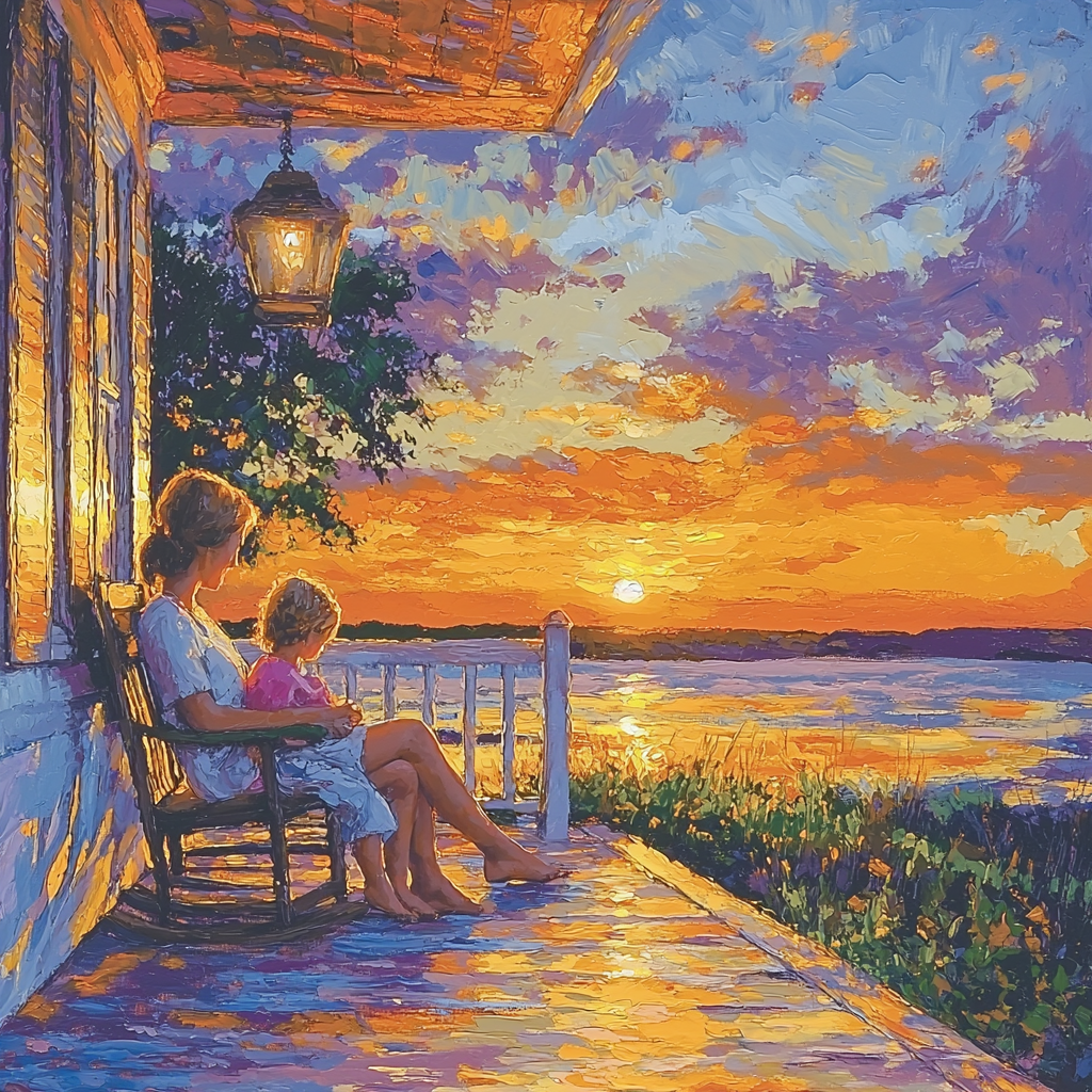 Evening's Golden Glow DIY Paint By Numbers