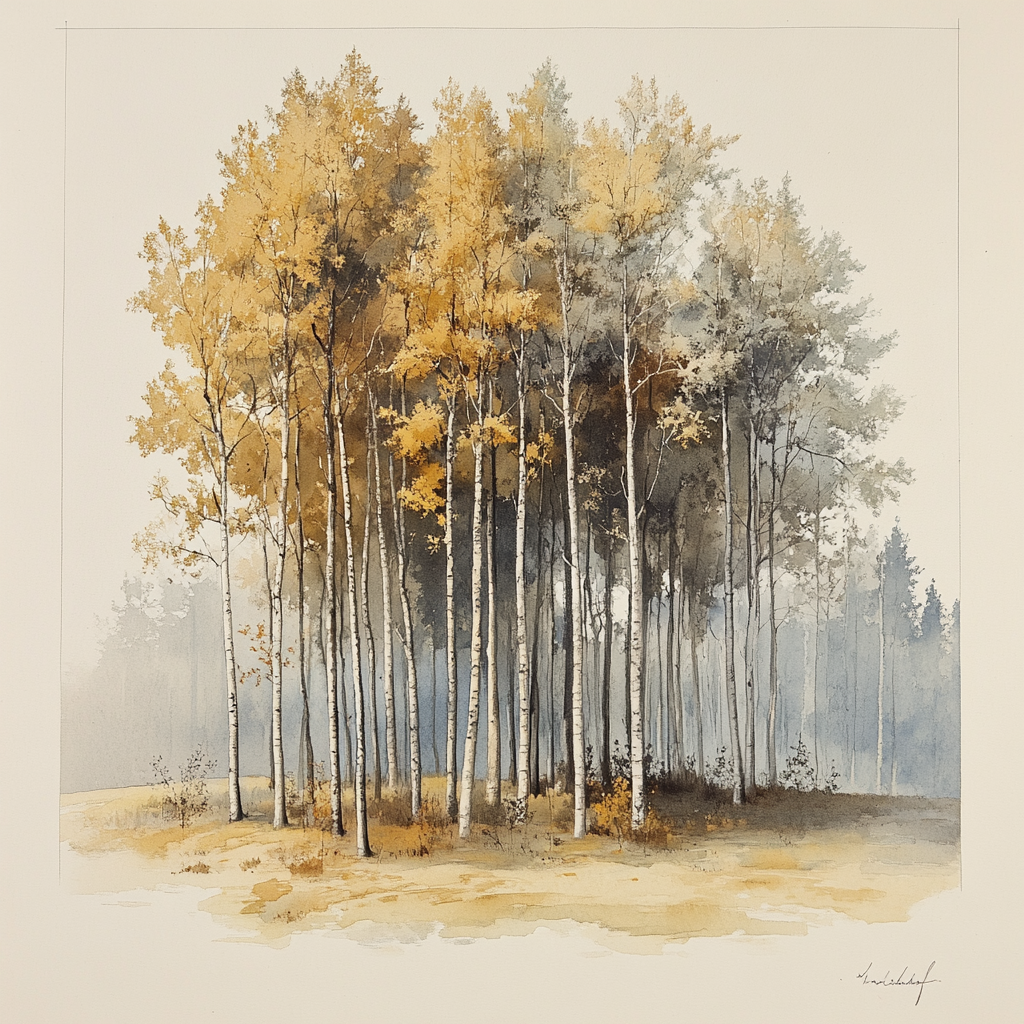 Leonardo Da Vinci Inspired Autumn Grove Study Painting by numbers kit