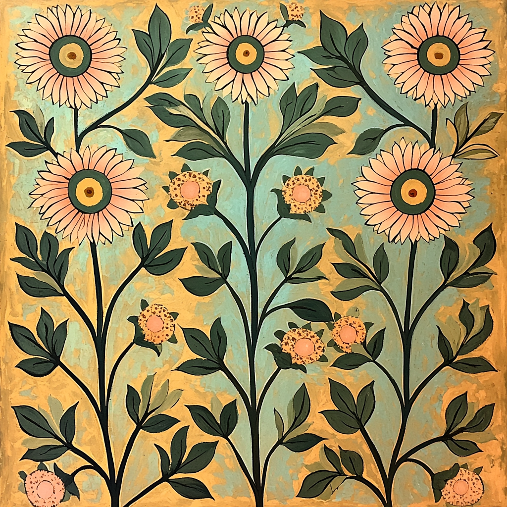 Nandalal Bose Inspired Serenade Of Flora Paint By Color