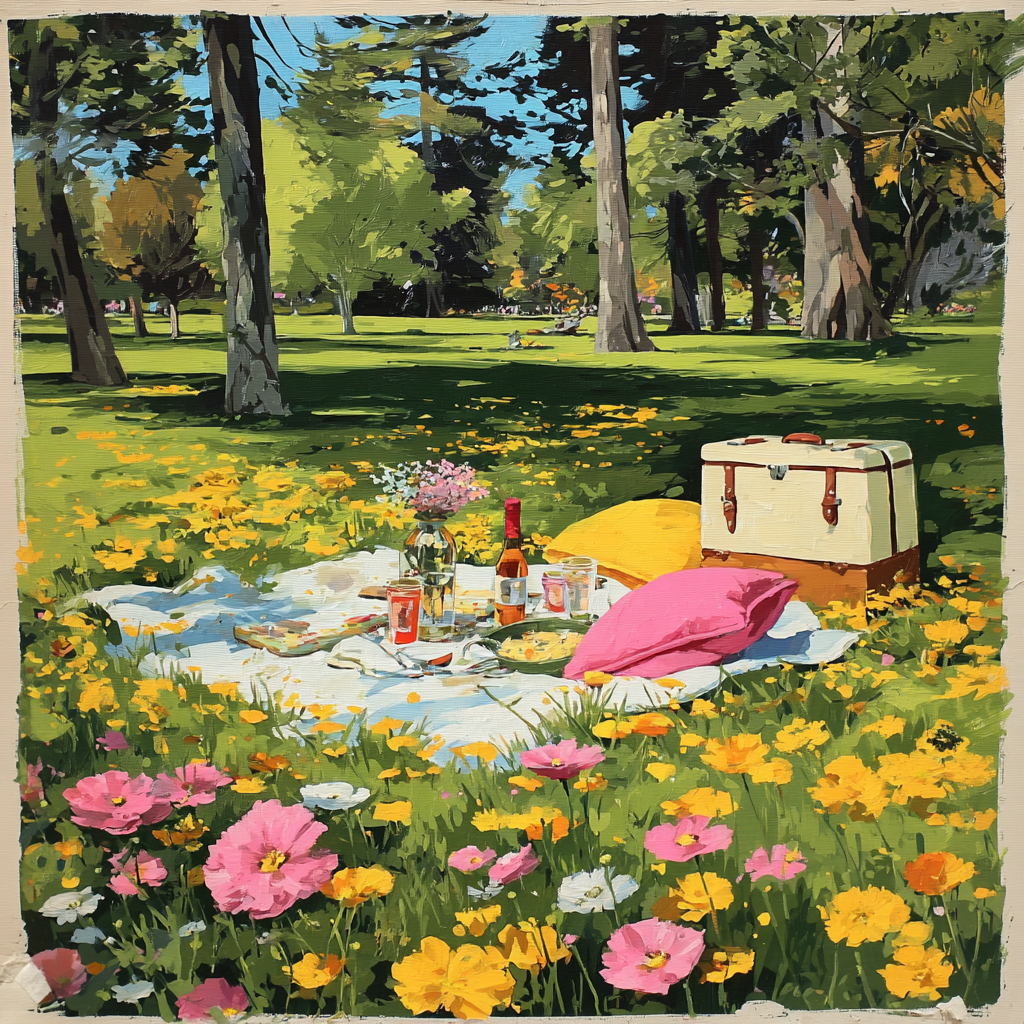 Springtime Picnic Serenade Paint By Number