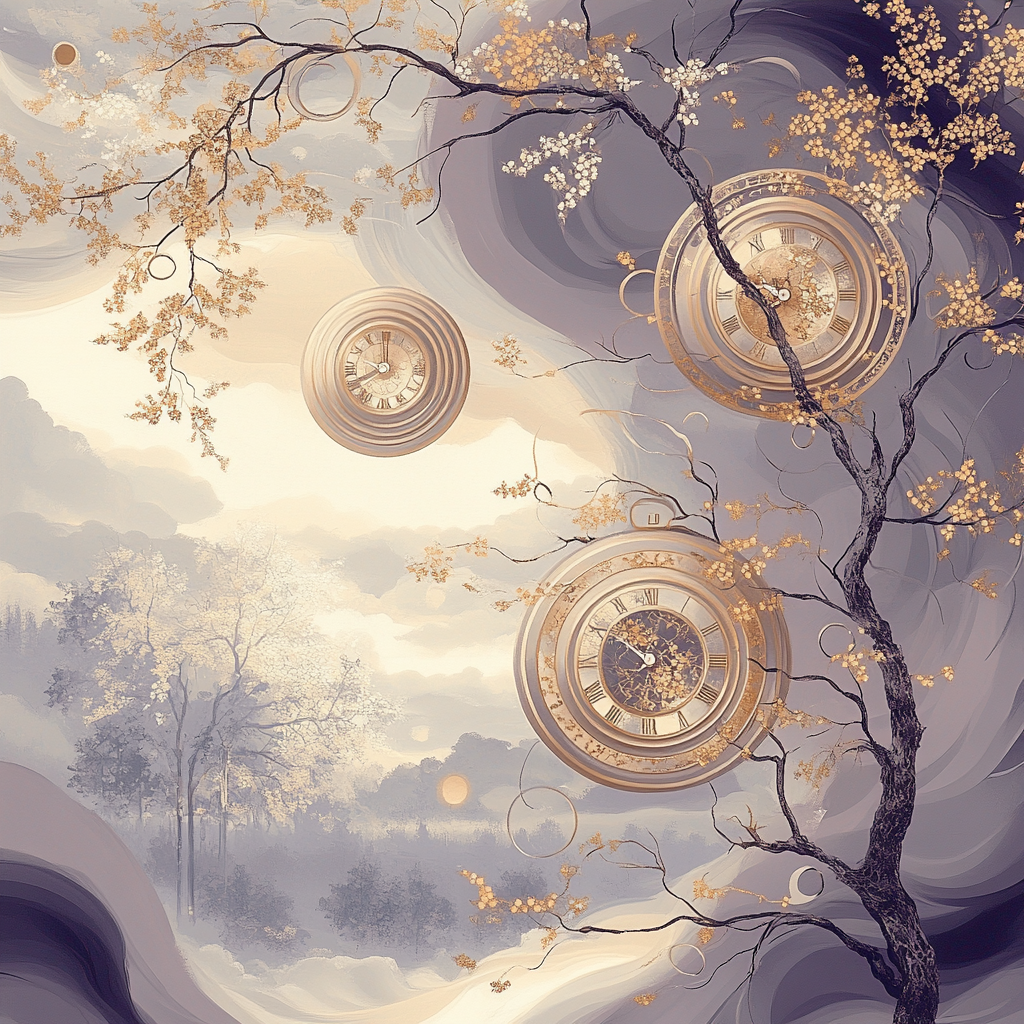 Gustav Klimt Inspired Whispers Of Time Numbered painting kits