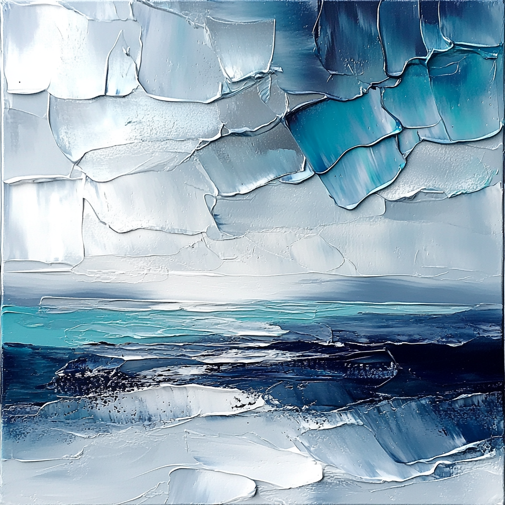 Jean-Paul Riopelle Inspired Northern Sky Mosaic Painting by numbers kit