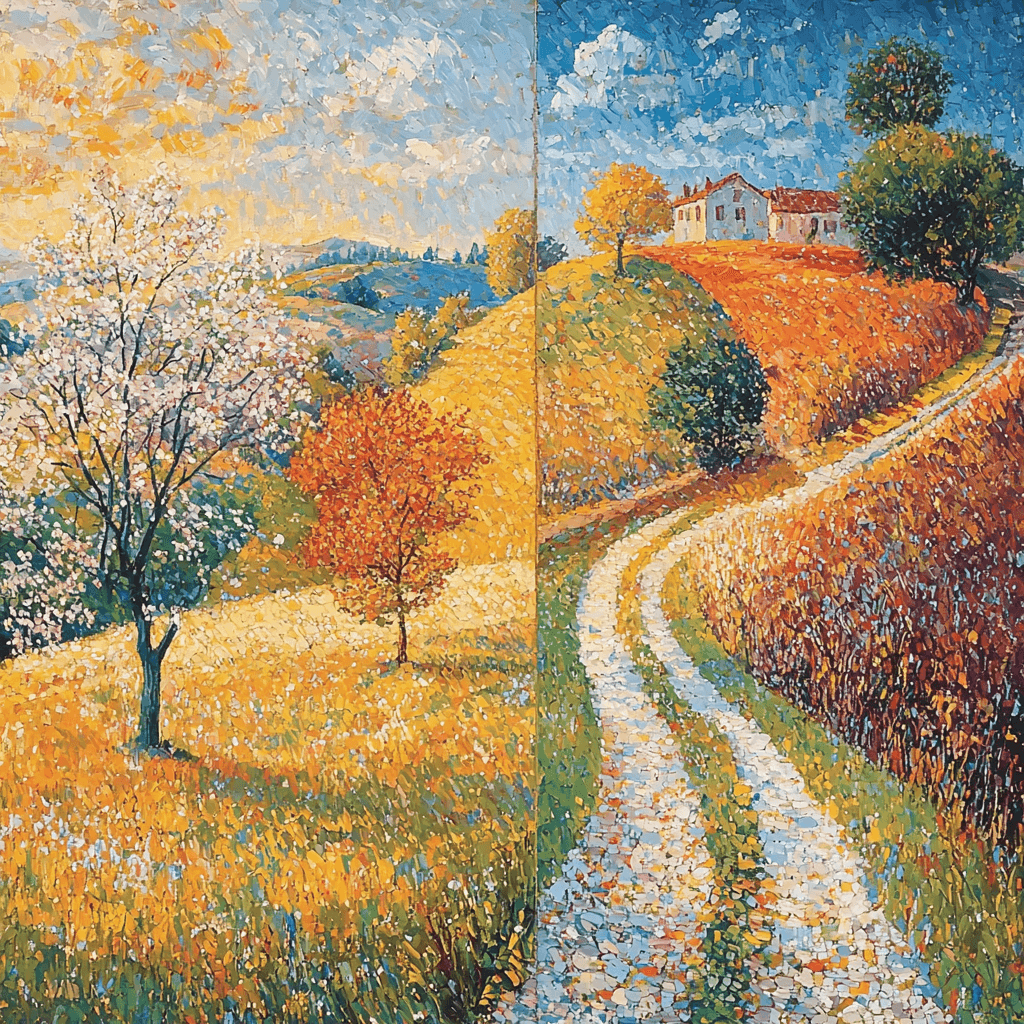 Pierre Bonnard Inspired Seasons Of Change Paint By Numbers Art
