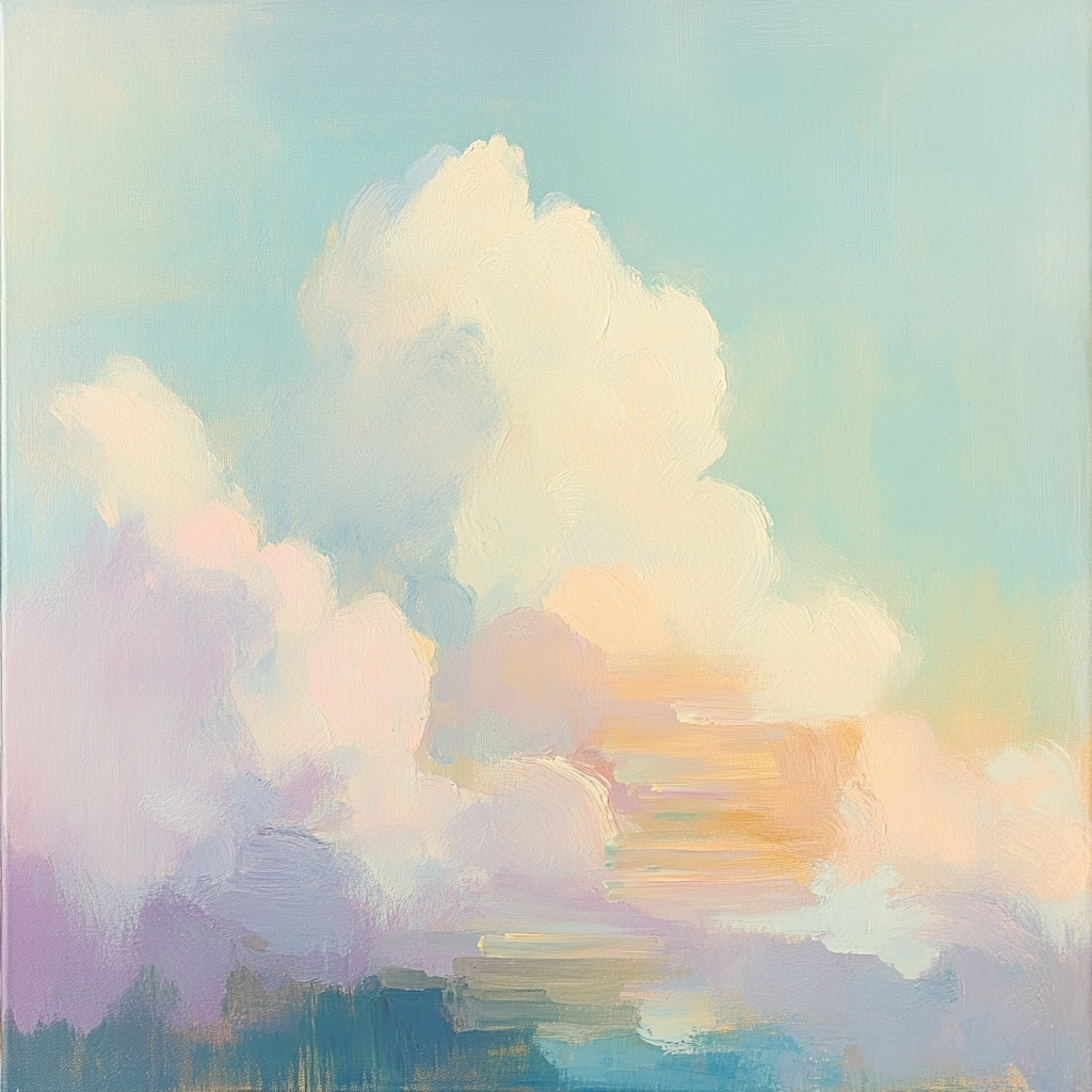 Edgar Degas Inspired Whispering Stair Of Clouds paint by number
