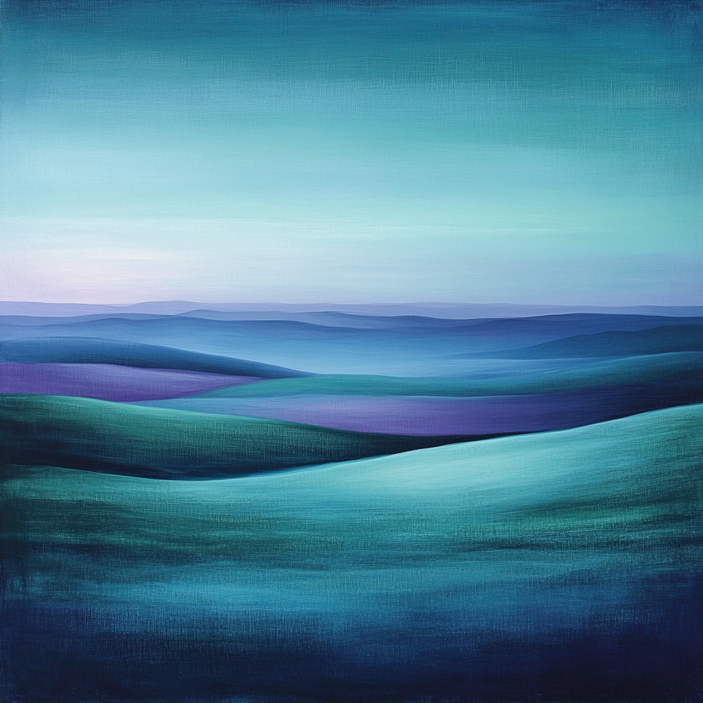 Mark Rothko Inspired Quiet Aurora painting number kit