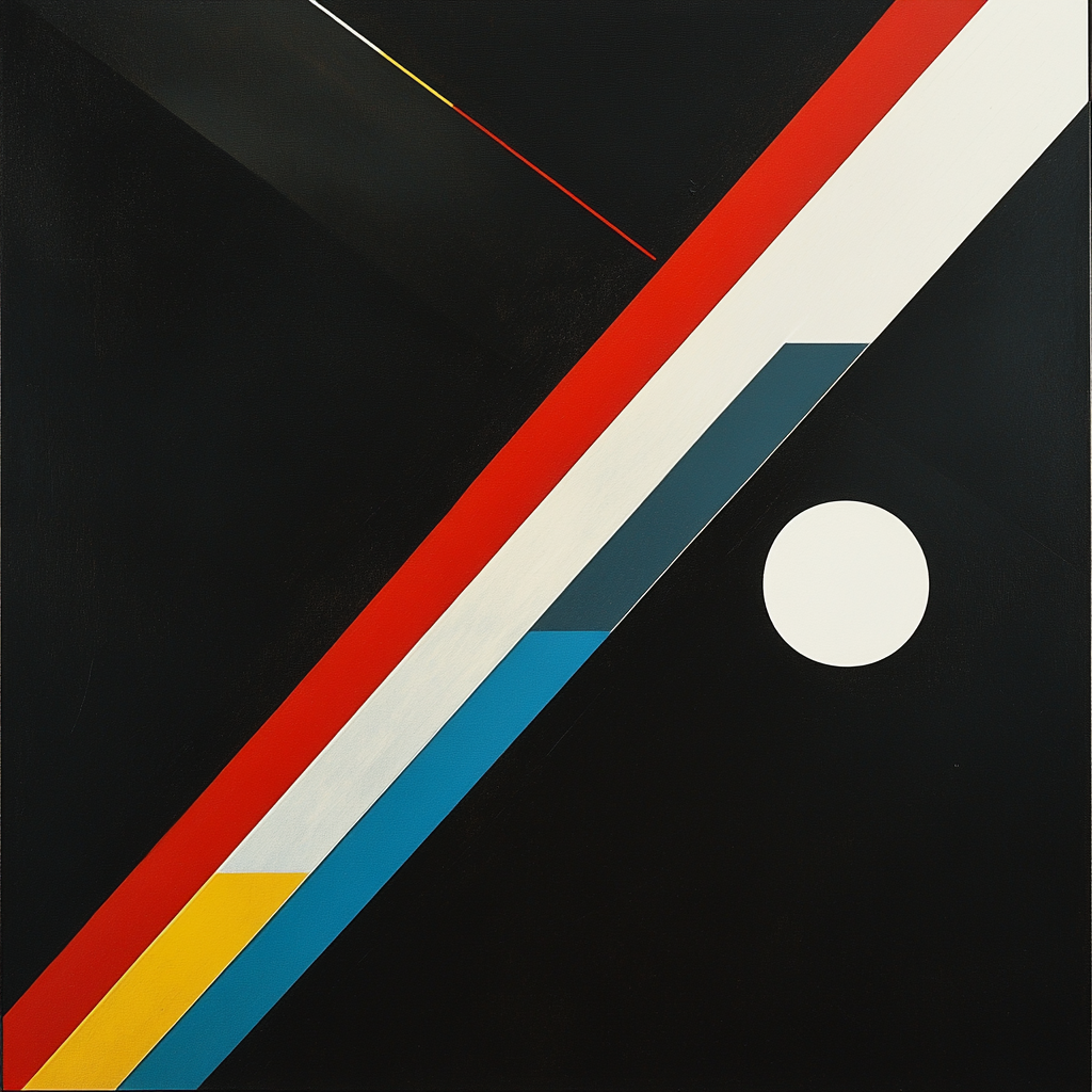 Kazimir Malevich Inspired Orbital Lattice painting number kit