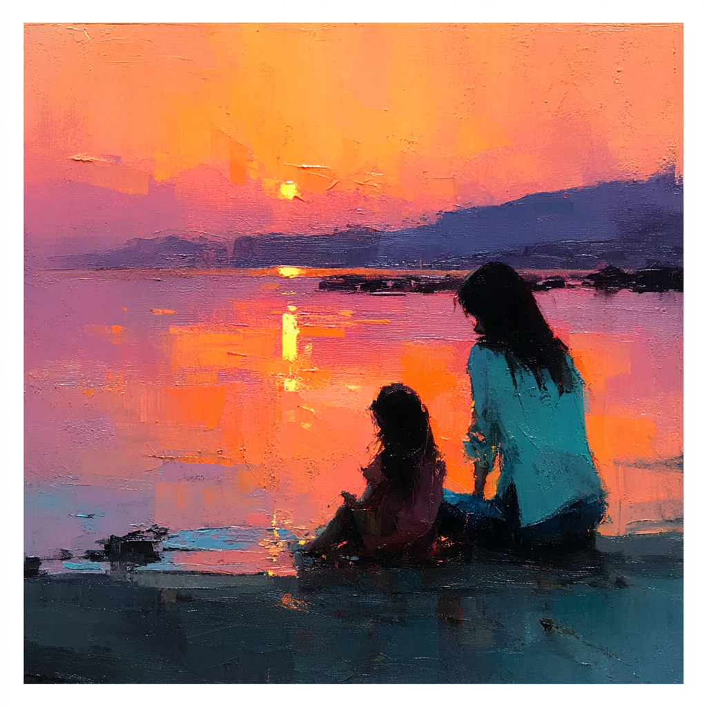 Sunset Beach Memories DIY Paint By Numbers