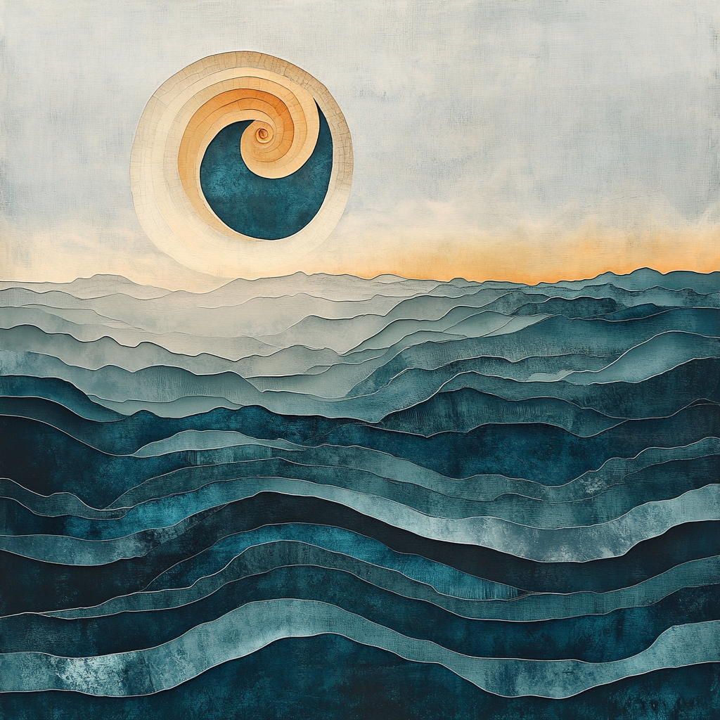 Max Ernst Inspired Lunar Topography paint by numbers