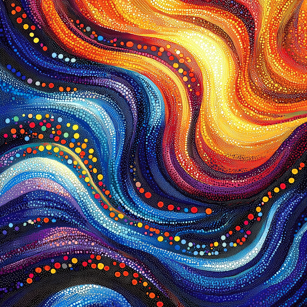 Georges Seurat Inspired Waves Of Energy Painting By Numbers Kit