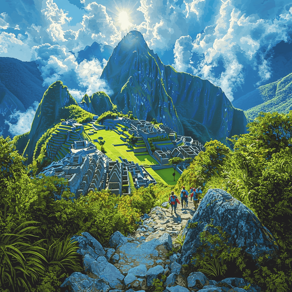 Machu Picchu Mountain - Peru Painting Number Kit