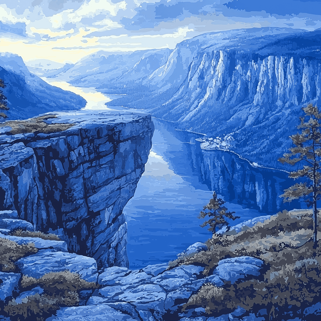 Trolltunga - Hordaland Numbered Painting Kits