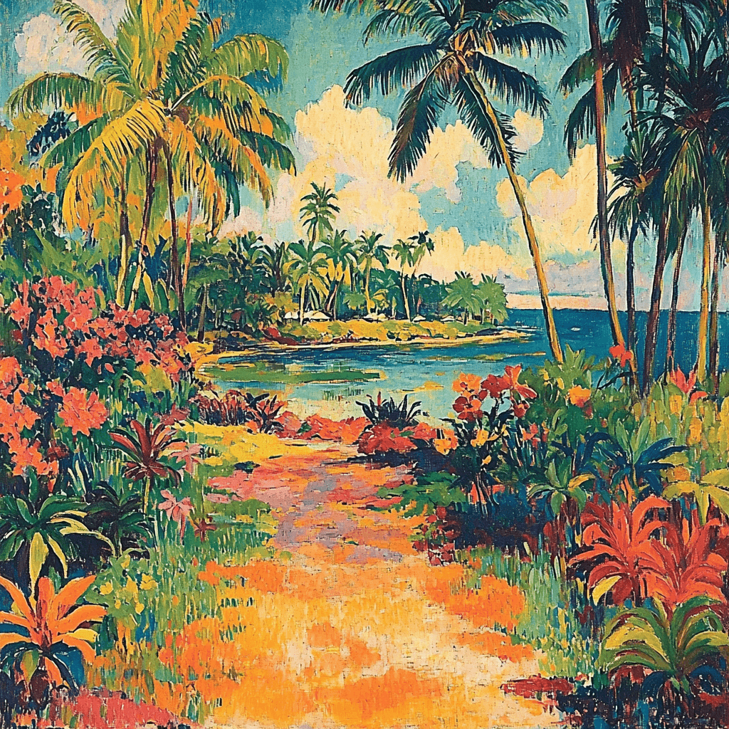 Paul Gauguin Inspired Gauguin's Tropical Fantasy Paint By Numbers
