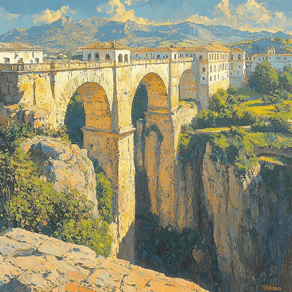 Ronda Bridge - Spain Paint By Numbers Kits