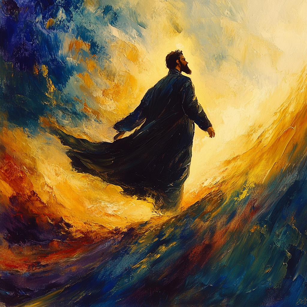 El Greco Inspired Towering Pilgrim painting number kit