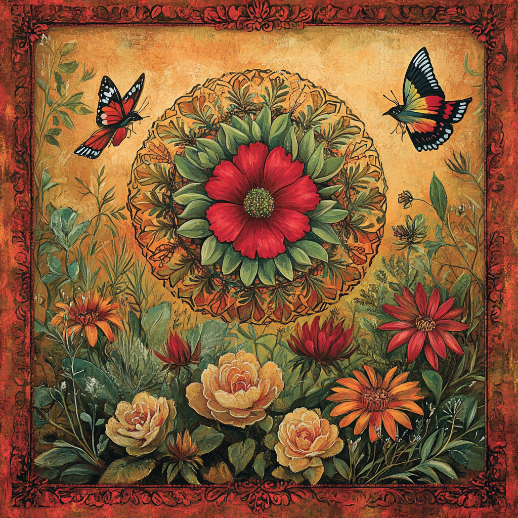 Frida Kahlo Inspired Garden Of Resilience painting number kit