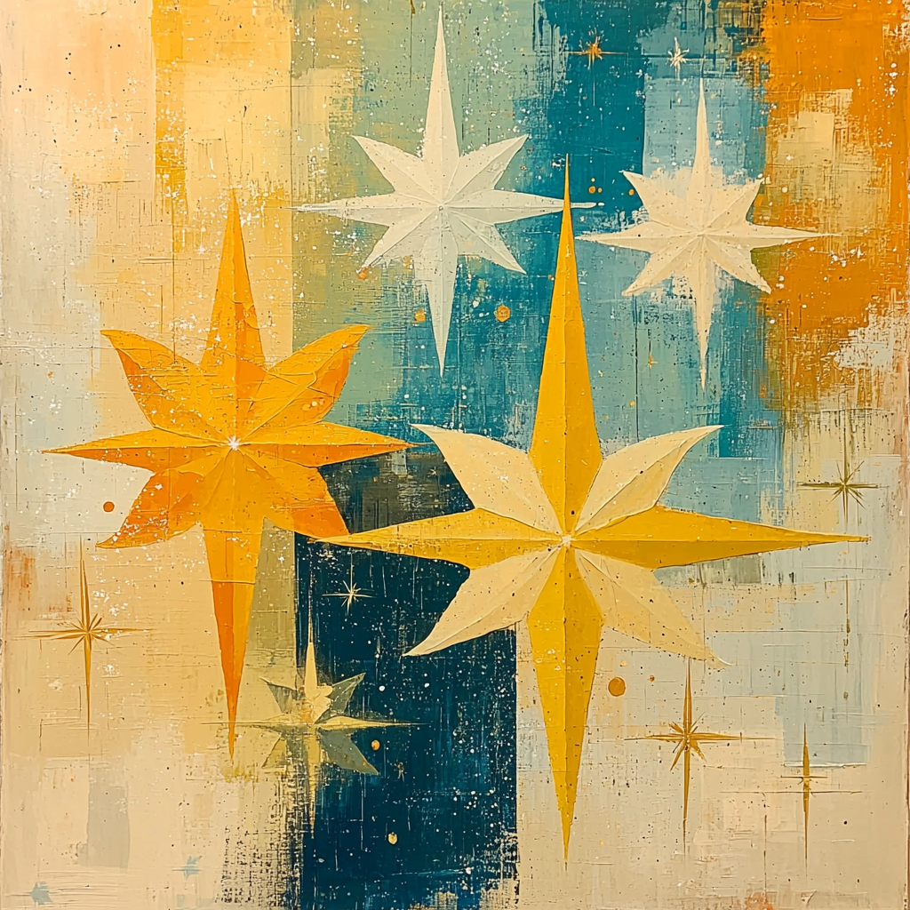 Joan Miró Inspired Joyful Constellations Number Painting