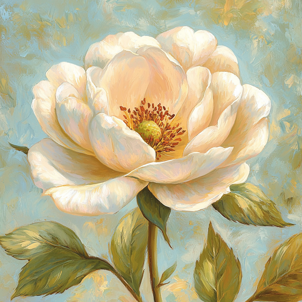 Leonardo Da Vinci Inspired Luminous Blossom Paint By Number