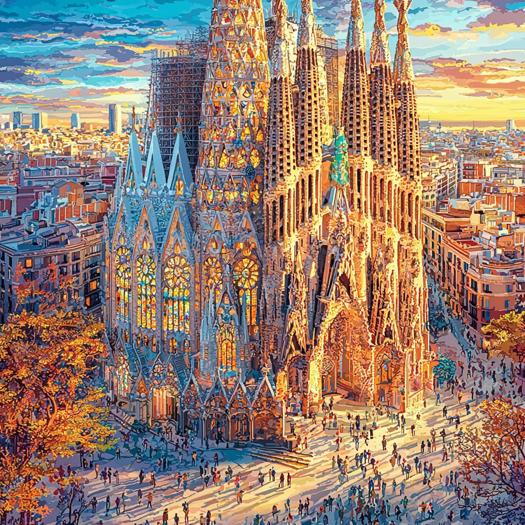 The Sagrada Familia Tower Paint By Numbers Art