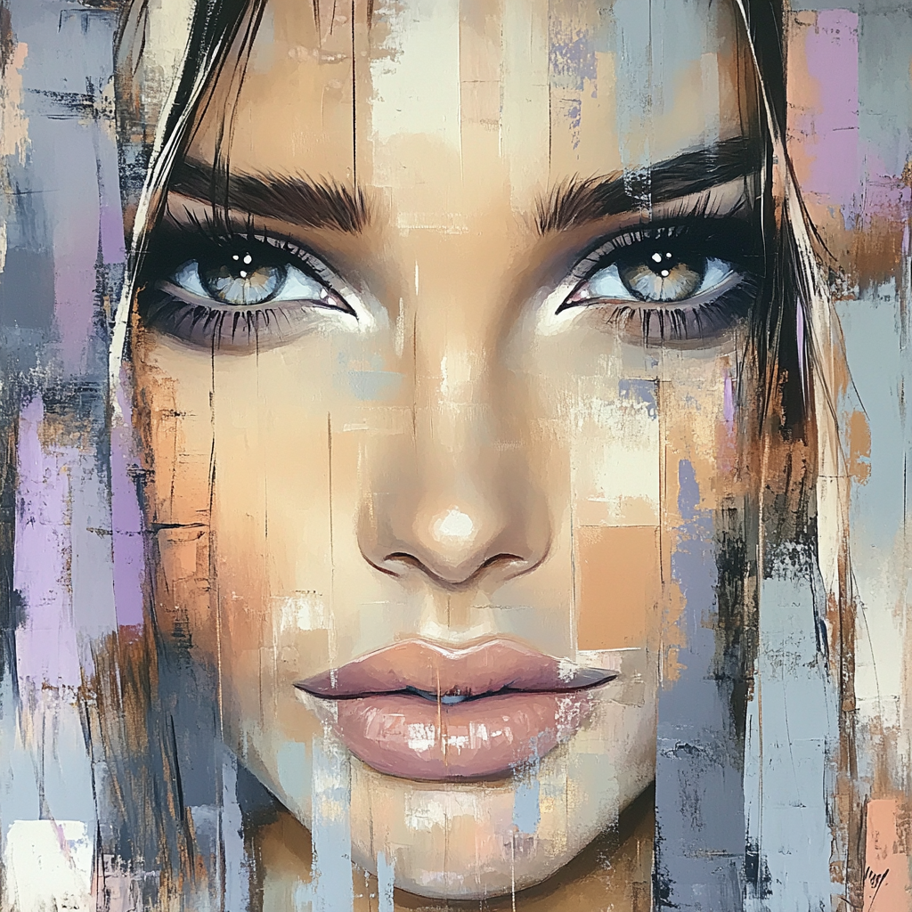 Modigliani Inspired Silent Portrait Painting by numbers kit