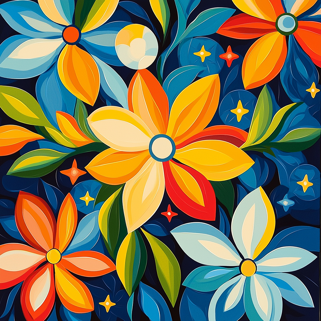 Paul Cézanne Inspired Celestial Blossom Medley Painting Number Kit