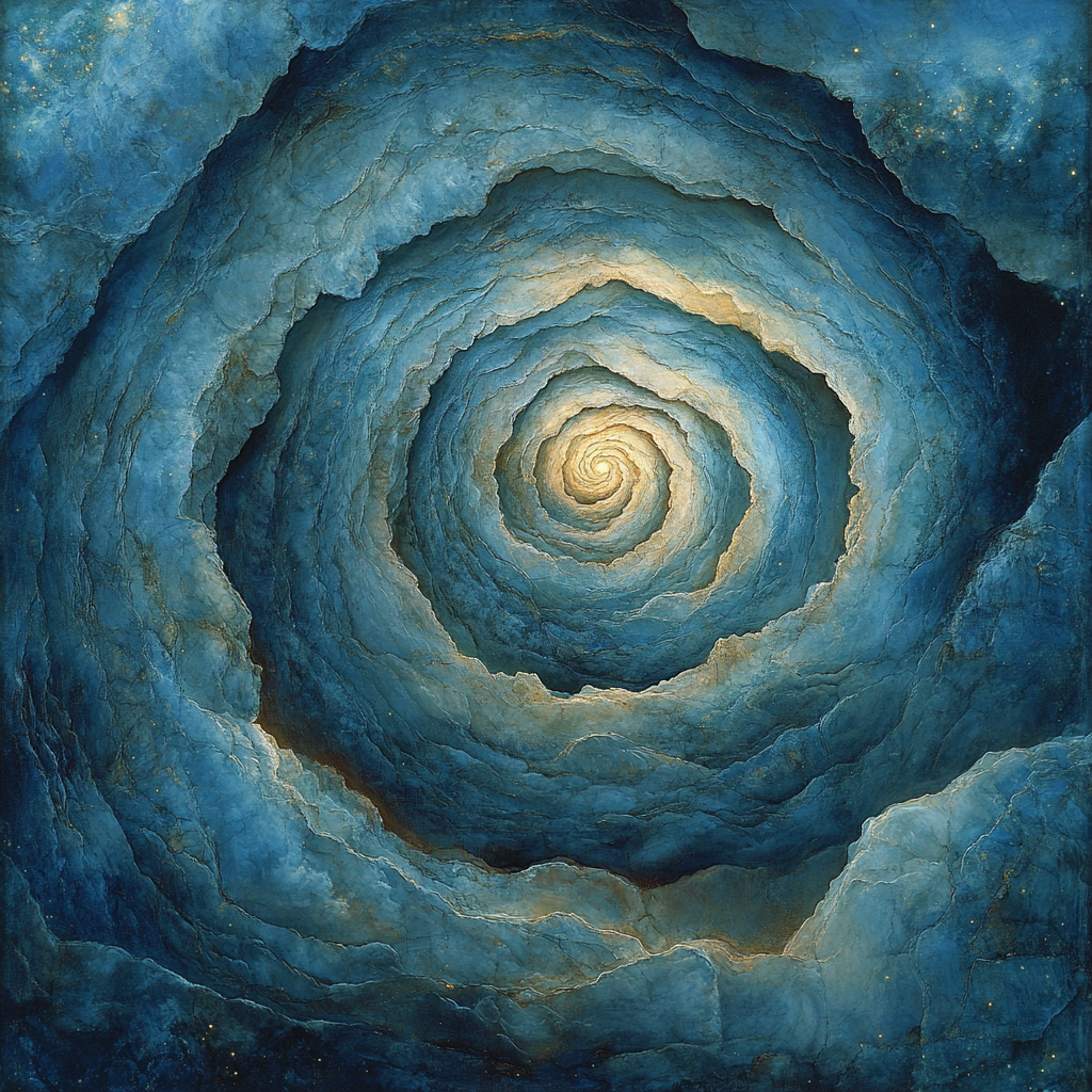 Michelangelo Inspired Celestial Stone Spiral Painting by numbers kit