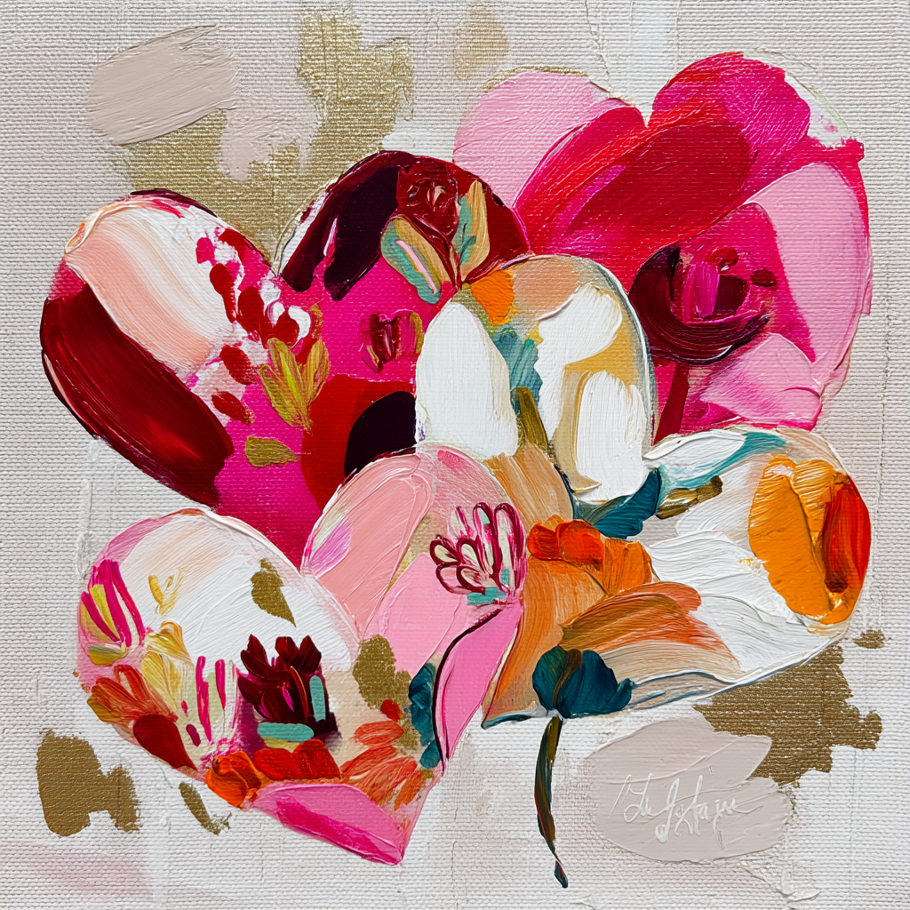 Hearts United By Love Paint By Numbers Art