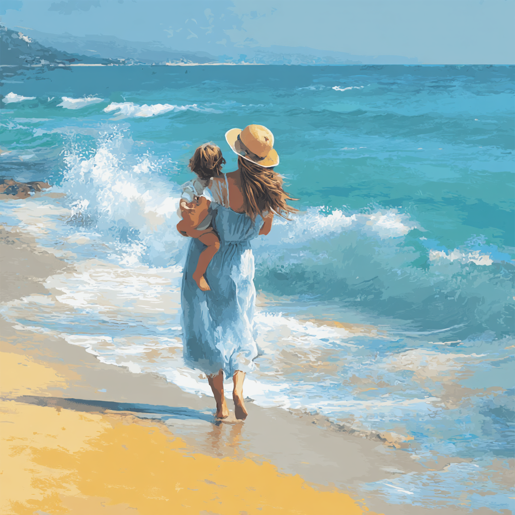 Mother's Ocean Of Embrace Paint By Numbers