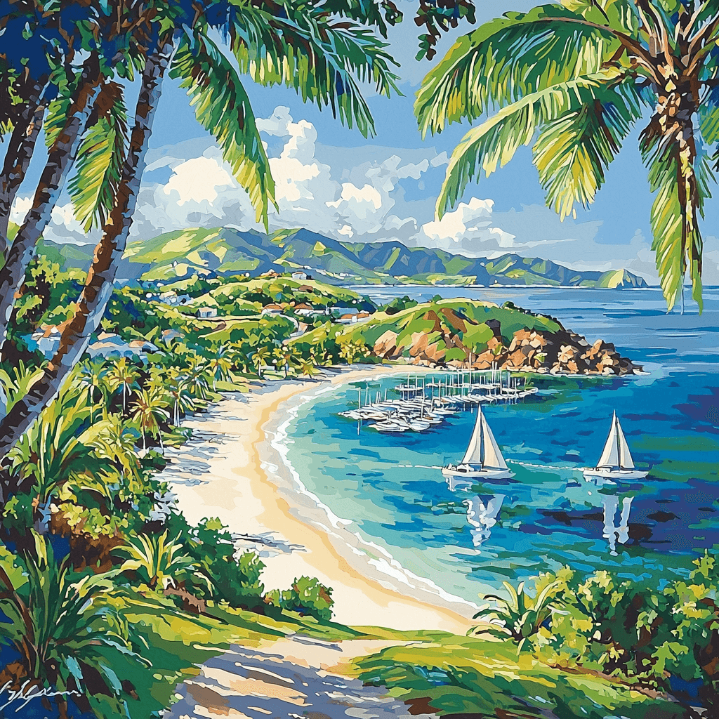 Hamilton Island - Whitsundays Numbered Painting Kits