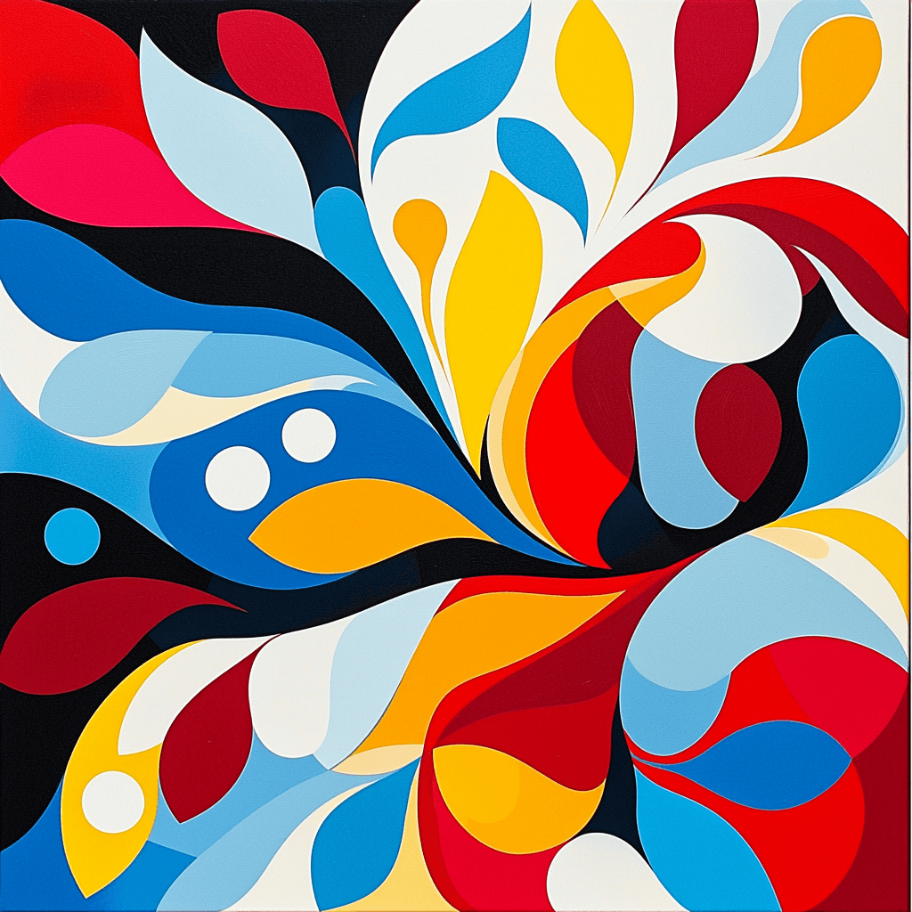 Joan Miró Inspired Abstract Encounters Of Nature Paint By Numbers