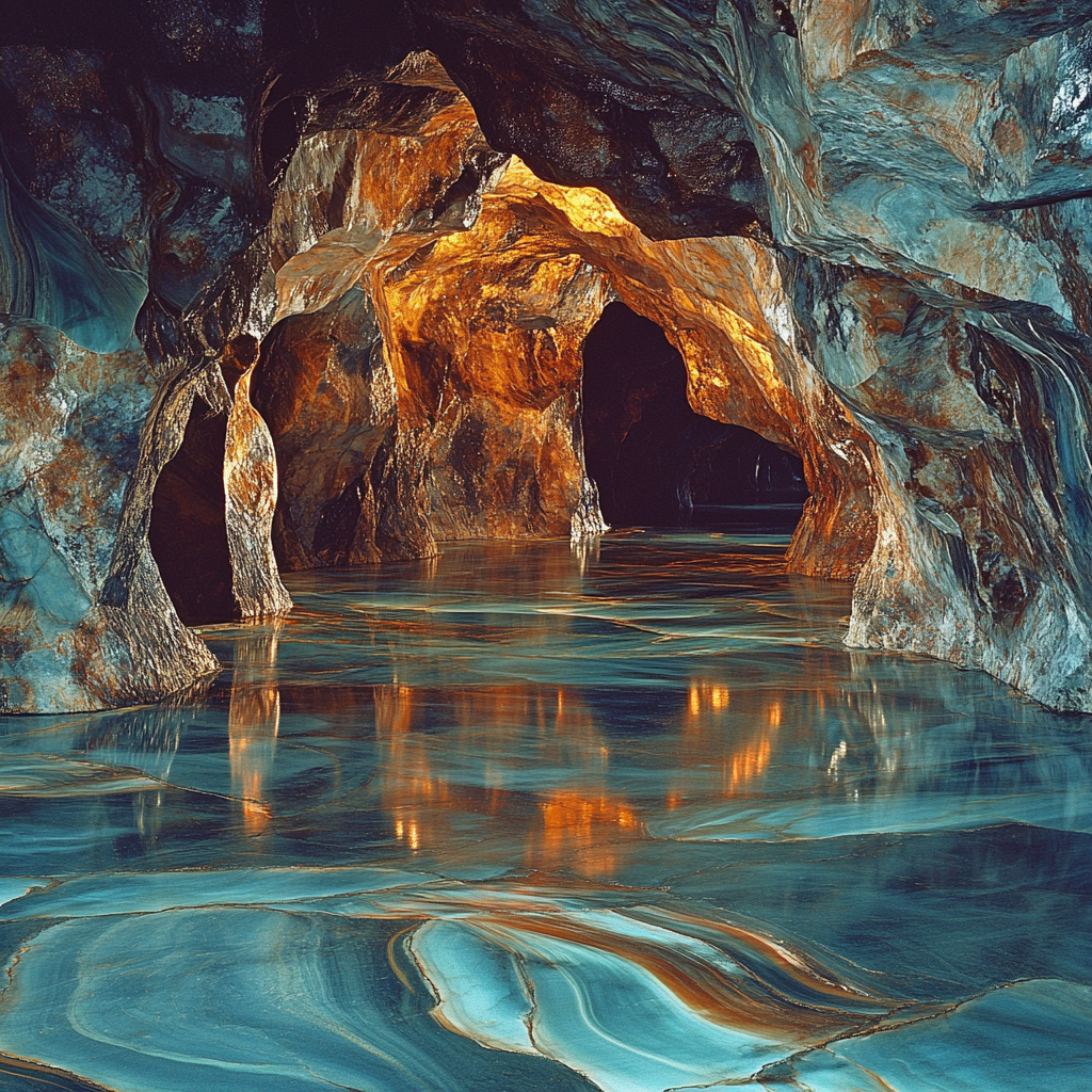 Michelangelo Inspired Obsidian Depths Paint by numbers art