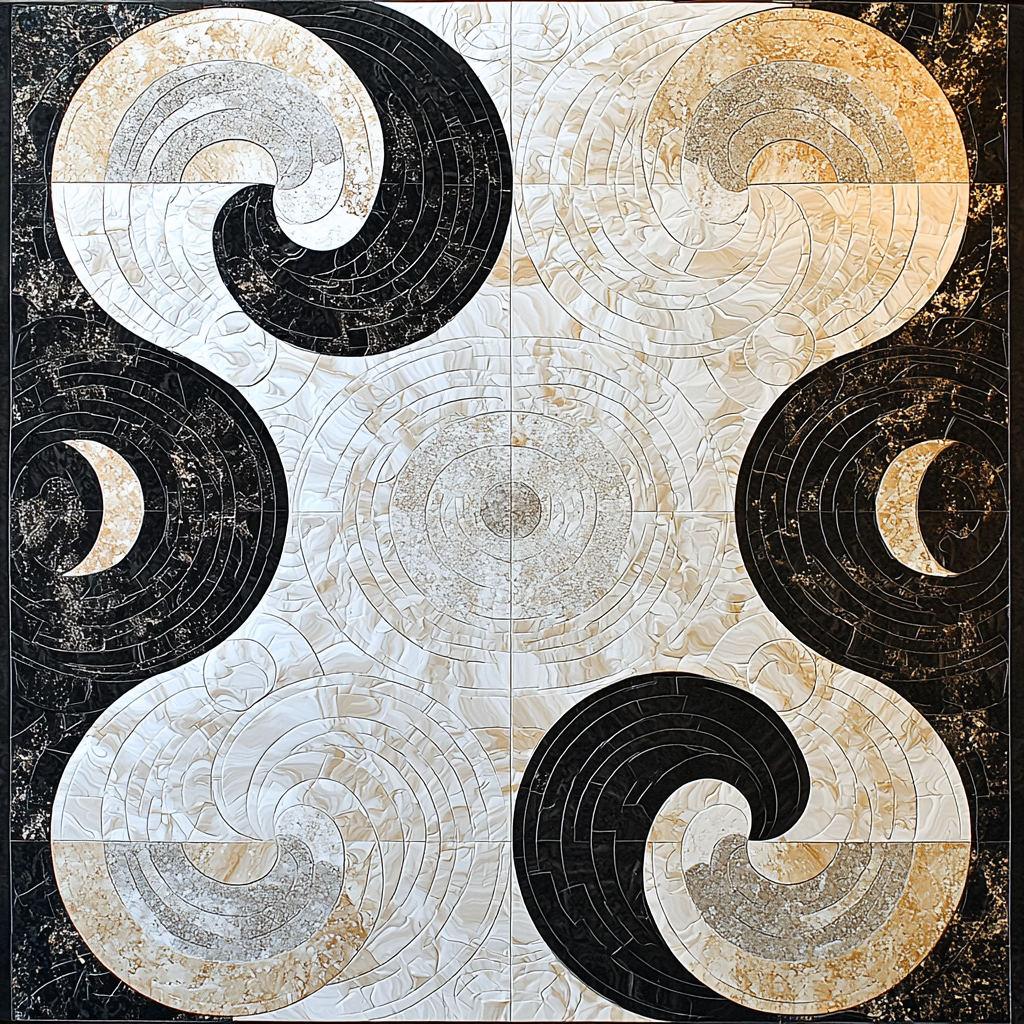 M.C. Escher Inspired Cyclic Patterns Paint By Numbers