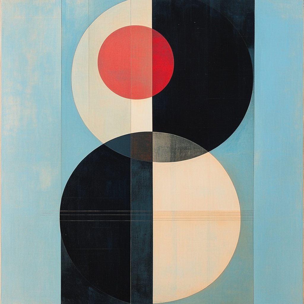 Kazimir Malevich Inspired Celestial Balance Numbered painting kits