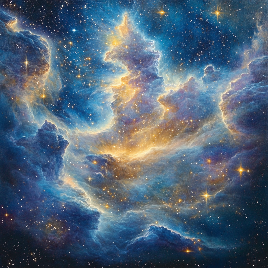 Edgar Degas Inspired Cosmic Dance Of Nebulae DIY paint by numbers