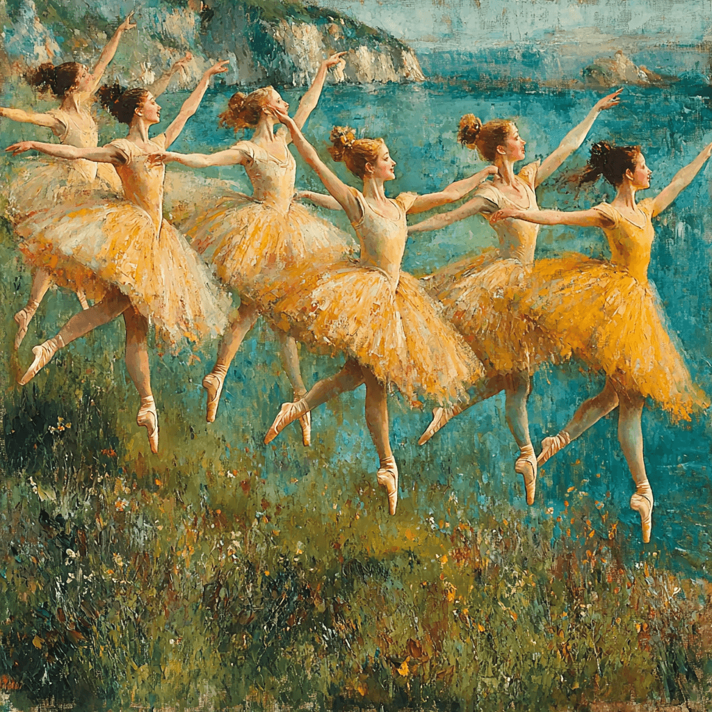 Edgar Degas Inspired Dynamic Rhythm DIY Paint By Numbers