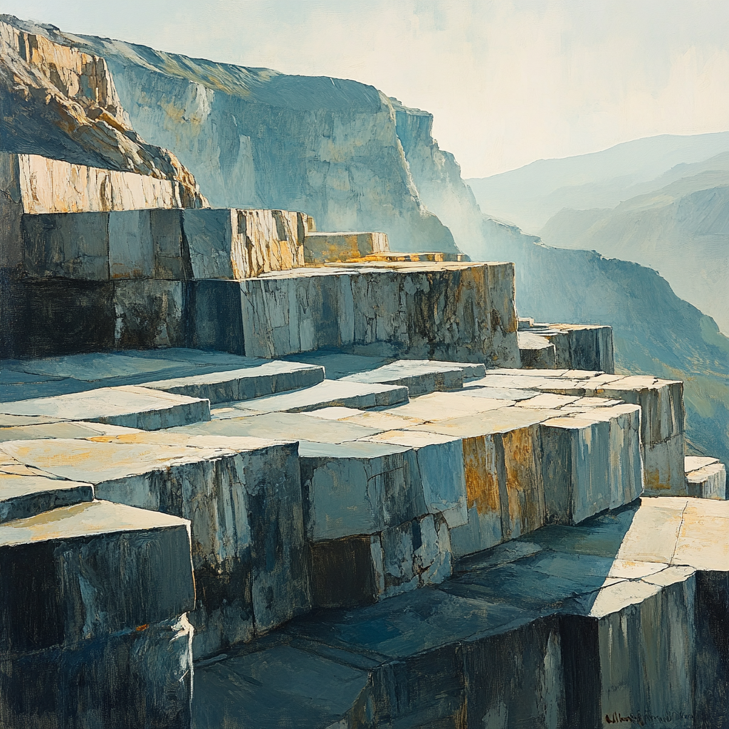 Paul Cézanne Inspired Quarry Mist Harmonies paint by color