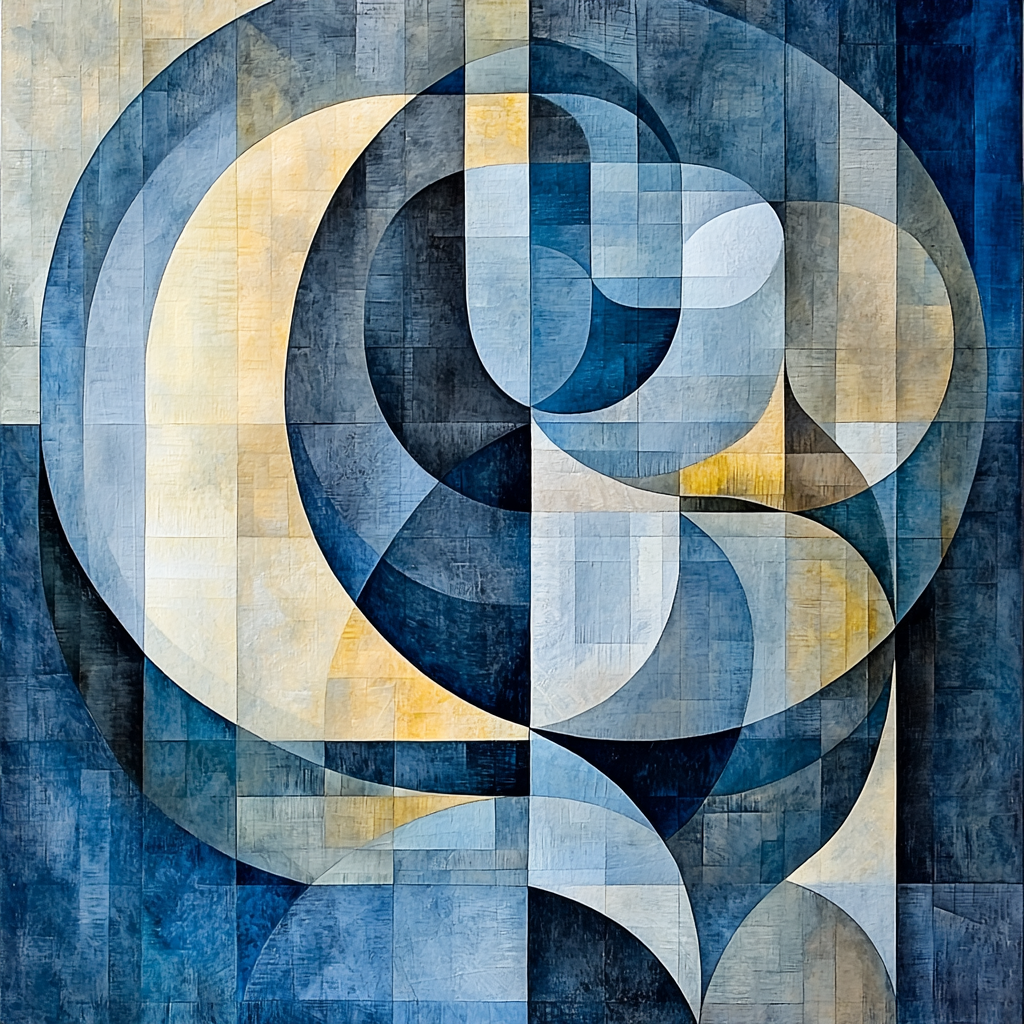 Kazimir Malevich Inspired Transcendental Patterns Number Painting