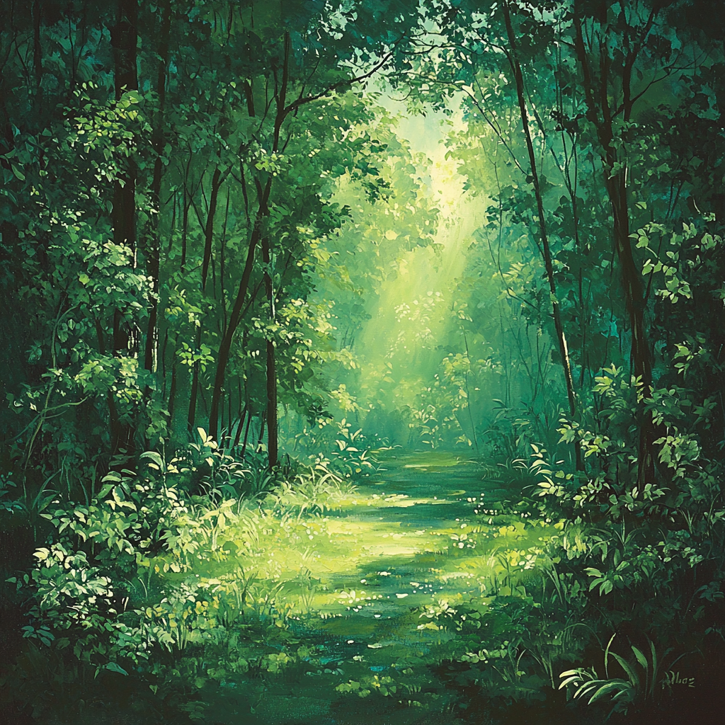 Henri Rousseau Inspired Emerald Forest Retreat Painting By Numbers Kit