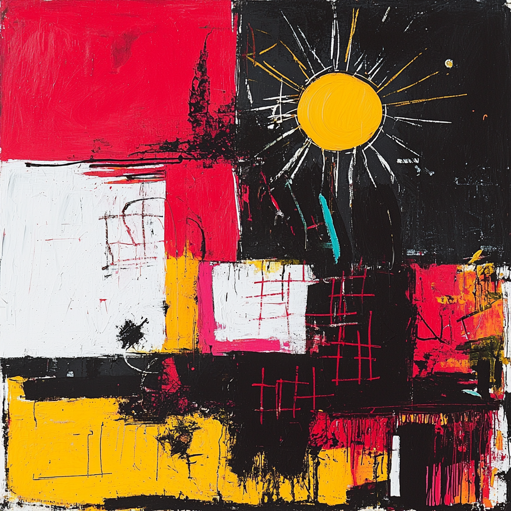 Jean-Michel Basquiat Inspired Rhythm Of Shadows Paint By Numbers