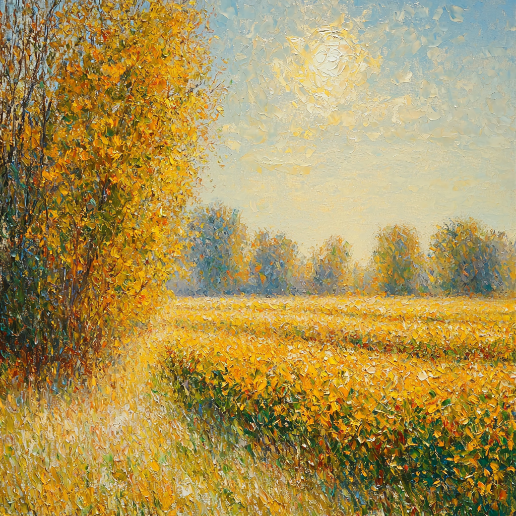 Claude Monet Inspired The Glorious Harvest Paint By Numbers Art