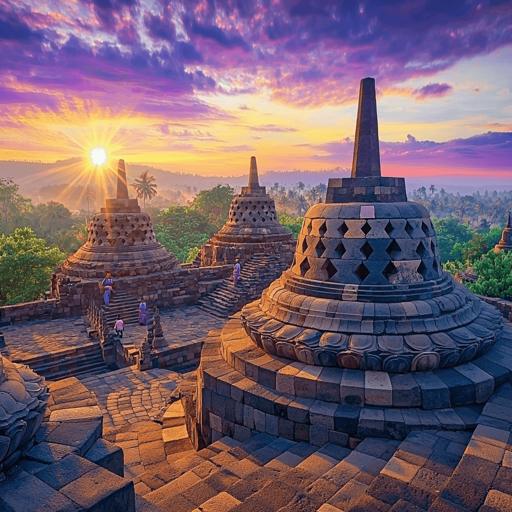 Borobudur Temple Numbered Painting Kits
