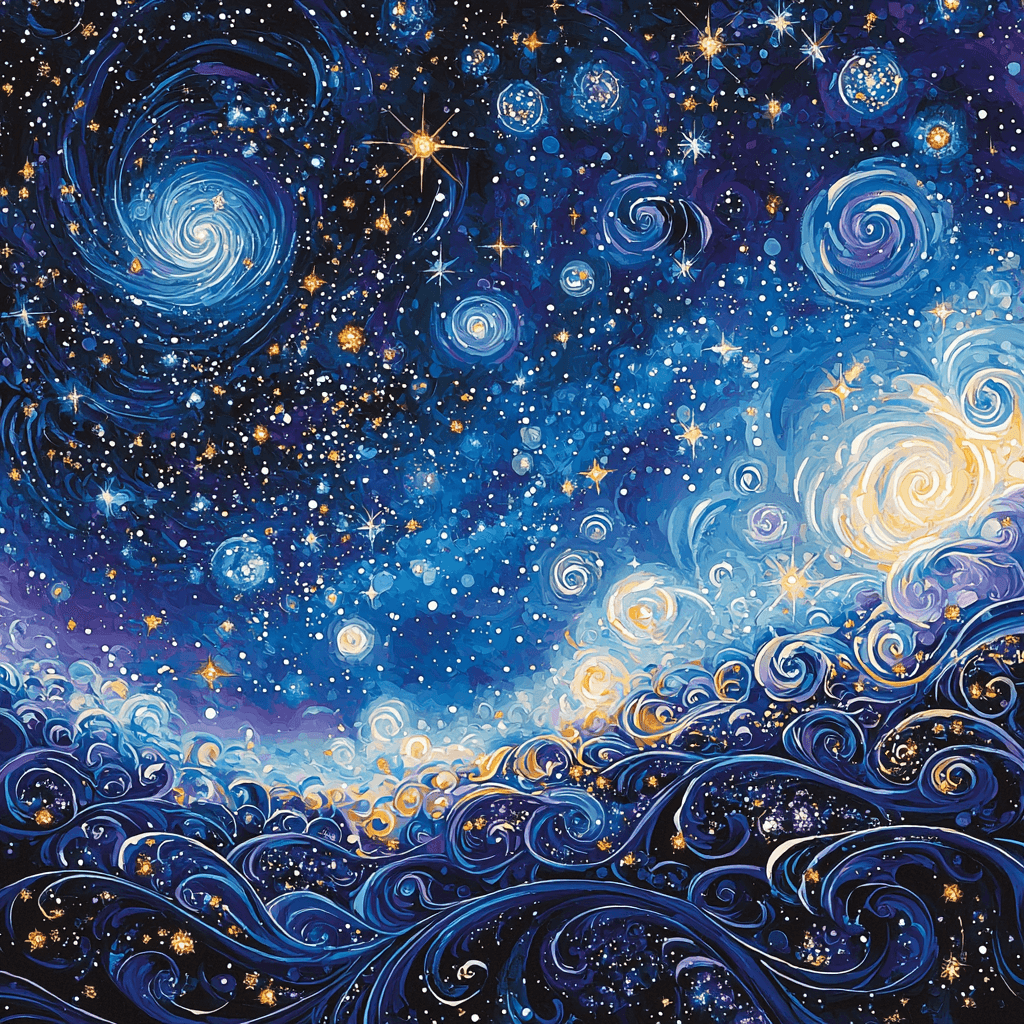 Gustav Klimt Inspired Celestial Patterns Paint By Color