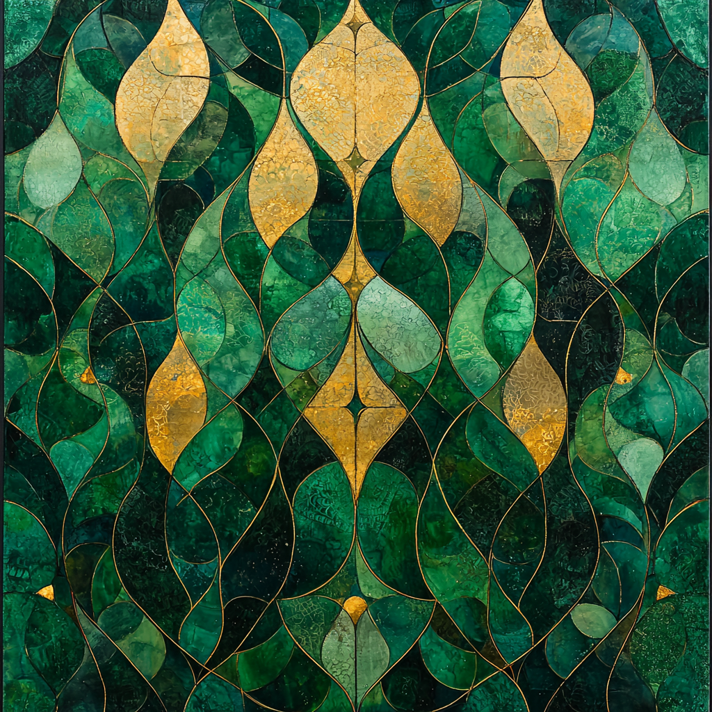 Gustav Klimt Inspired Resonant Patterns Painting Number Kit