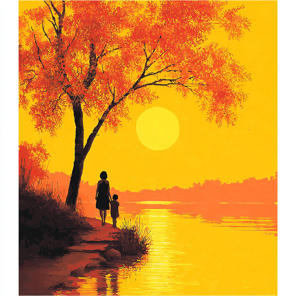 Golden Sunsets Painting Number Kit