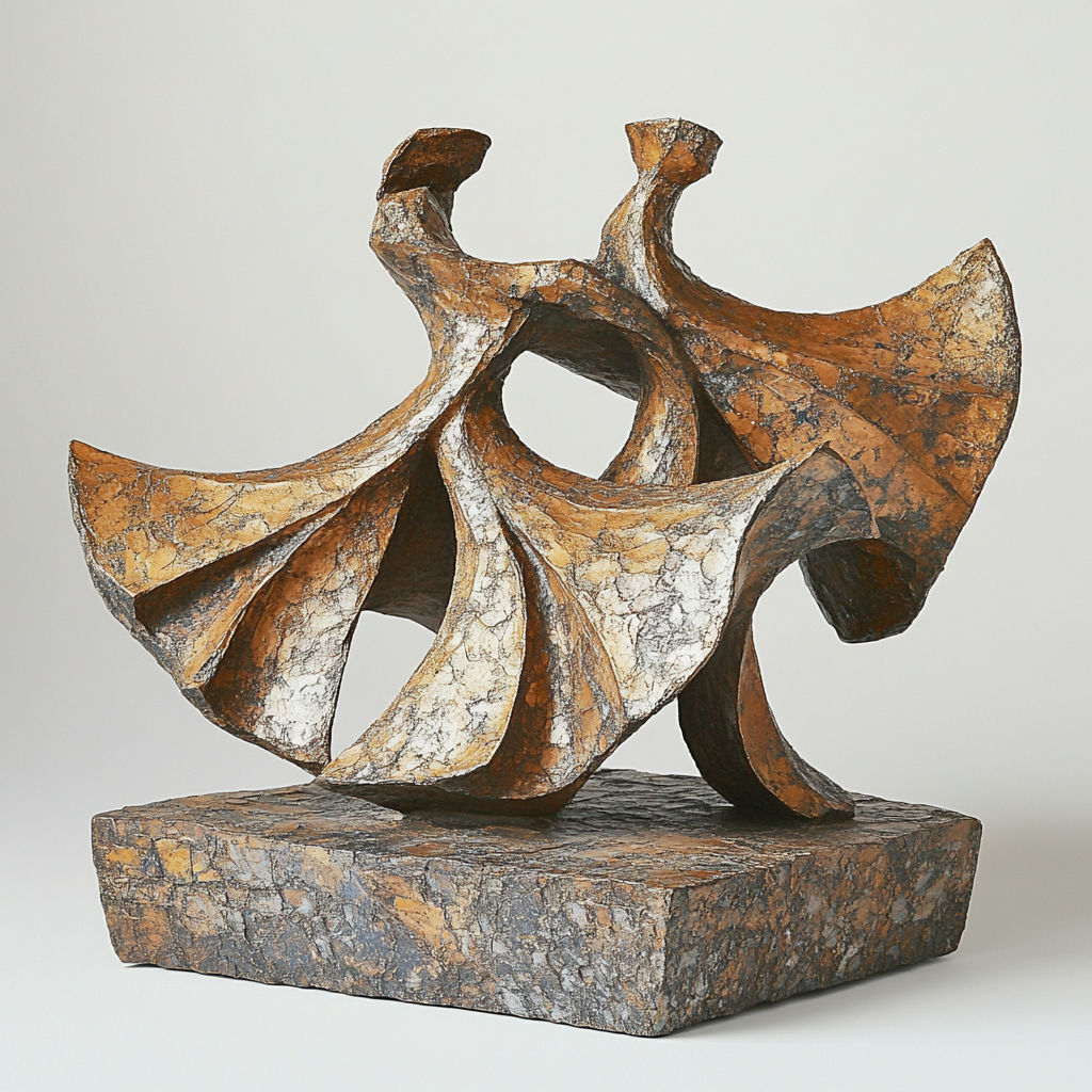 Auguste Rodin Inspired Dancers Number painting