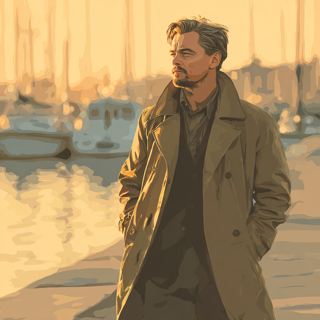 Leonardo DiCaprio: Driftlines Of A Titanic Dreamer DIY paint by numbers