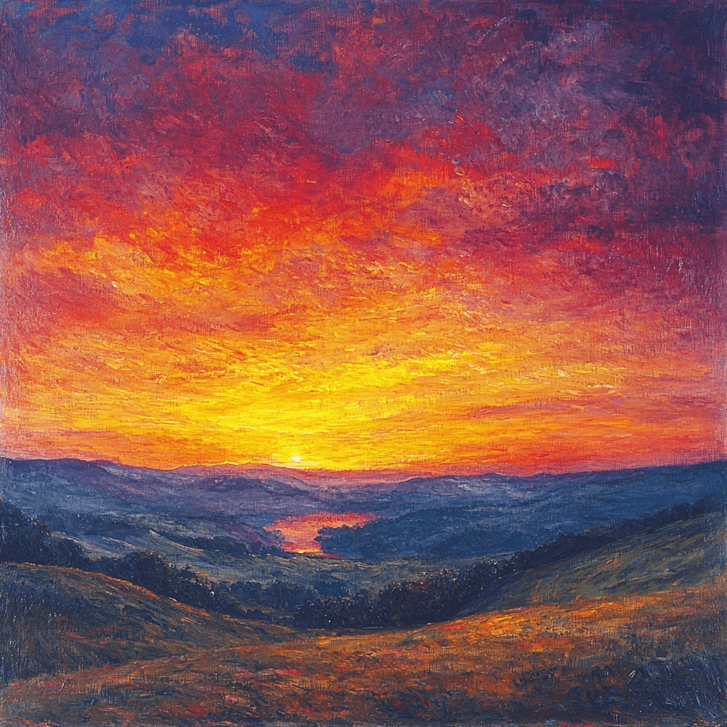J.M.W. Turner Inspired The Colorful Sky Paint By Numbers Art