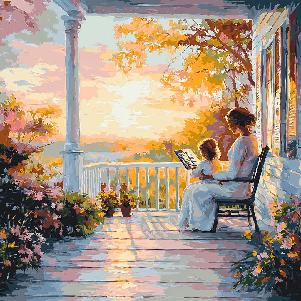 Tender Sunrise Serenade Paint By Numbers Art