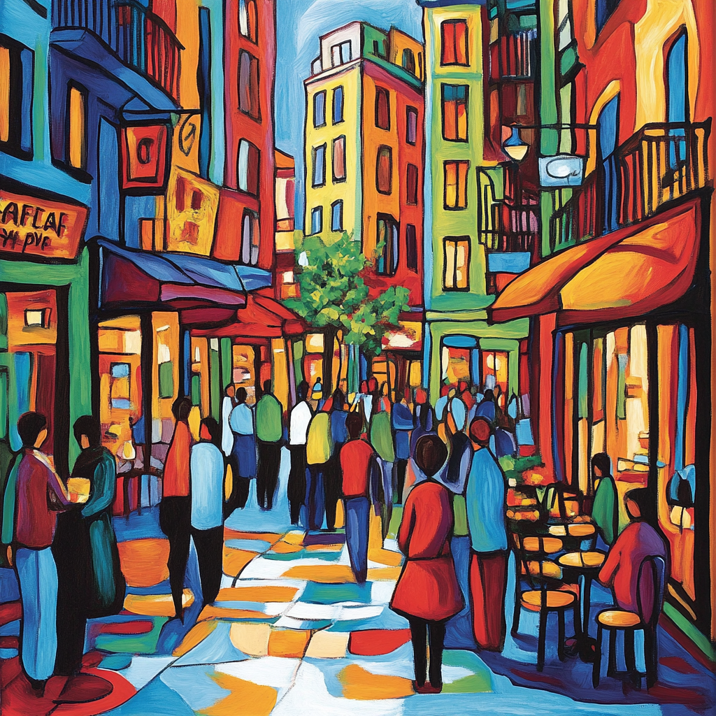 Henri Matisse Inspired Joyful City Street Painting by numbers kit