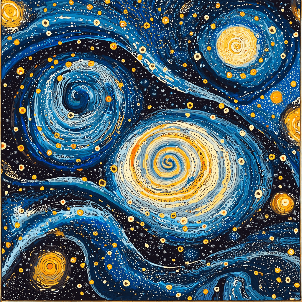 Yayoi Kusama Inspired Cosmic Ripple Painting By Numbers Kit